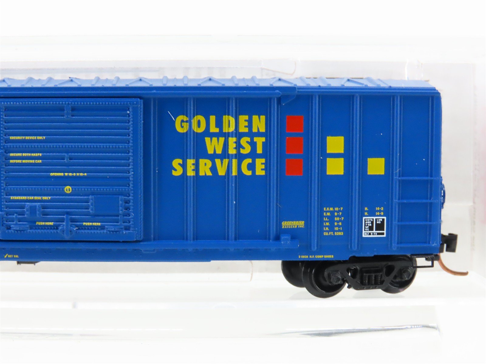N Scale Micro-Trains MTL 25520 GVSR Golden West Service 50' Box Car #767161