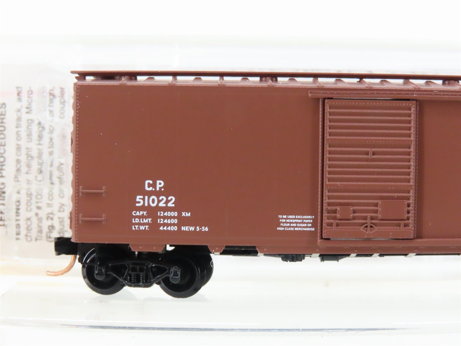 N Micro-Trains MTL 20436 CP Canadian Pacific 40' Single Door Box Car #51022