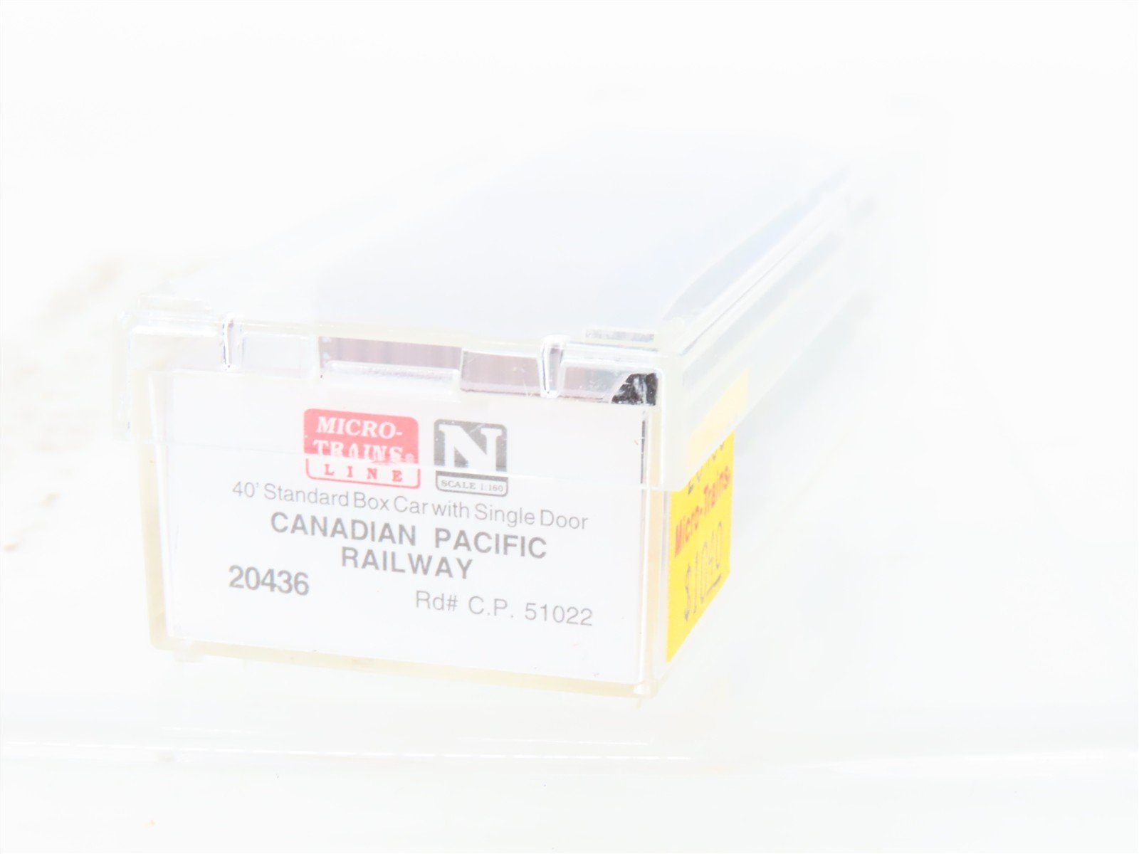 N Micro-Trains MTL 20436 CP Canadian Pacific 40' Single Door Box Car #51022