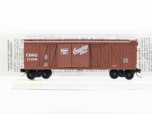 N Scale Micro-Trains MTL 29060 CB&Q Burlington Route 40' Box Car #11106