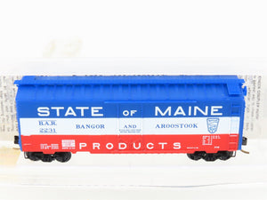 N Scale Micro-Trains MTL 21020 BAR State of Maine 40' Plug Door Box Car #2231