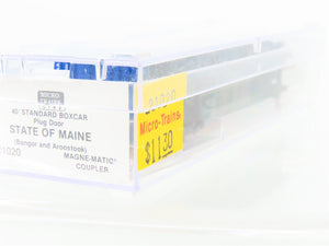 N Scale Micro-Trains MTL 21020 BAR State of Maine 40' Plug Door Box Car #2231