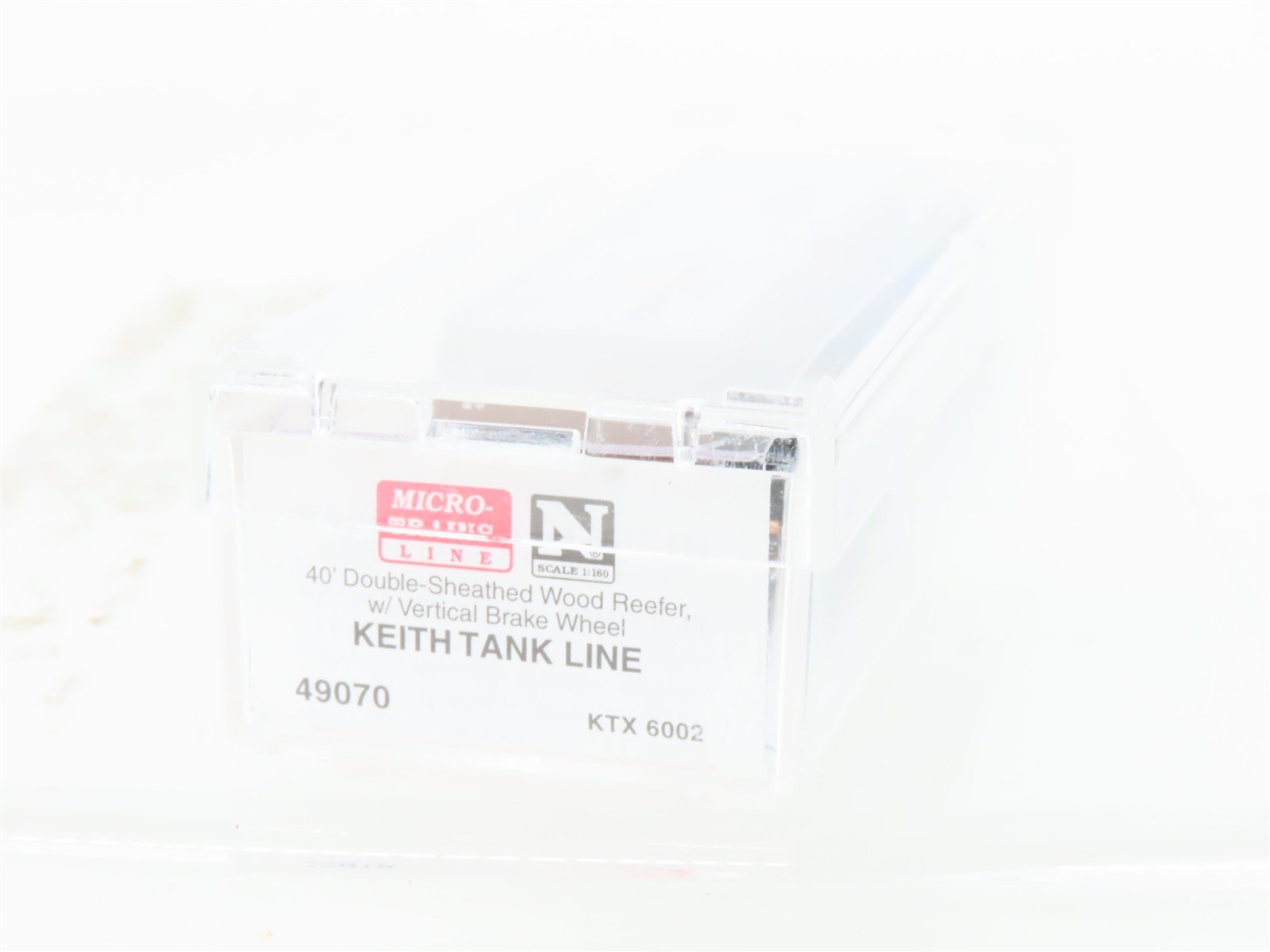 N Scale Micro-Trains MTL 49070 KTX Keith Tank Line 40' Wood Reefer #6002