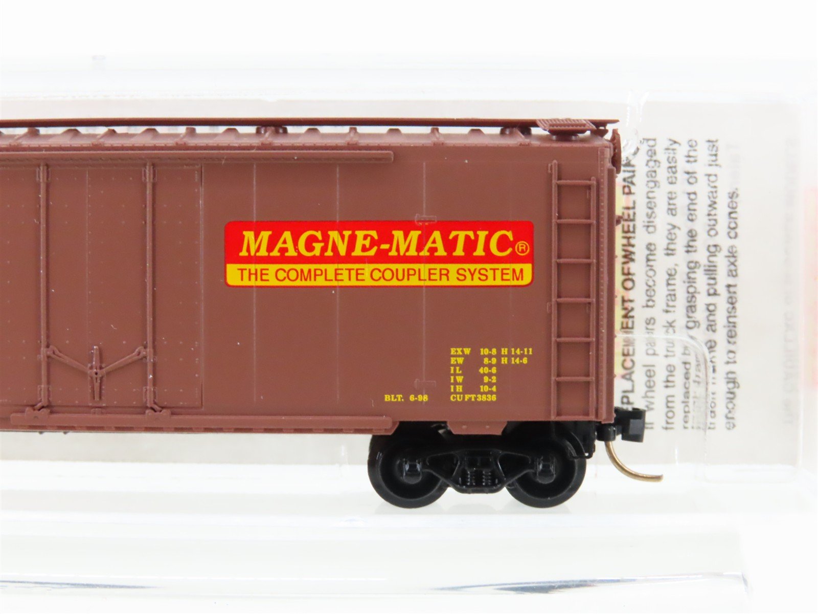 N Scale Micro-Trains Line MTL 21220 Route of the Magne-Matic's 40' Box Car #1000