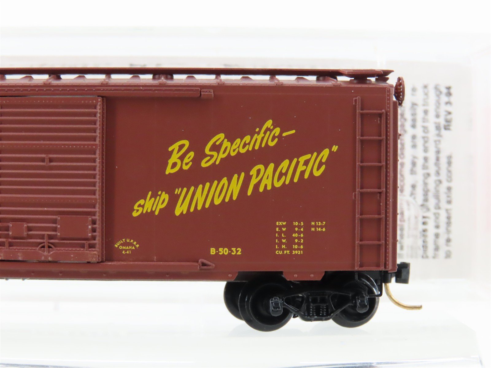 N Scale Micro-Trains MTL 20620 UP Union Pacific 40' Single Door Box Car #192920