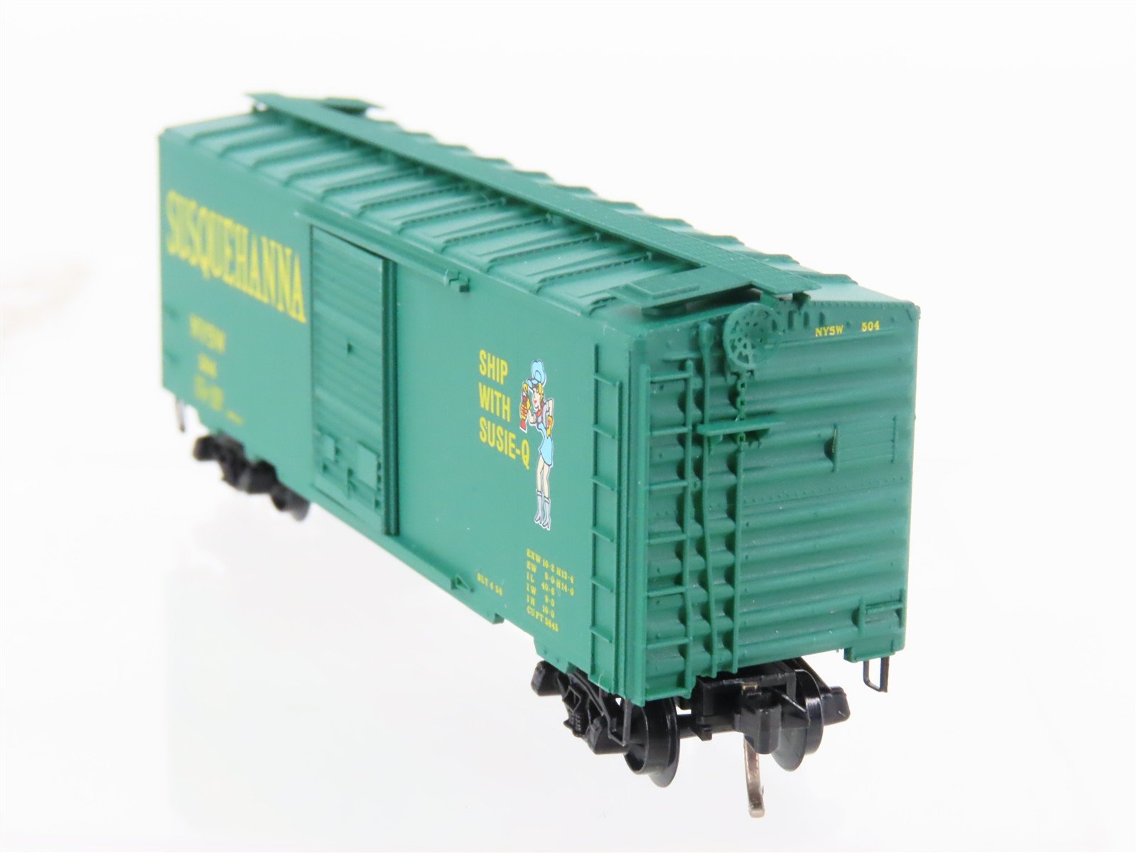 N Scale Micro-Trains MTL 20670 NYSW Susquehanna 40' Single Door Box Car #504