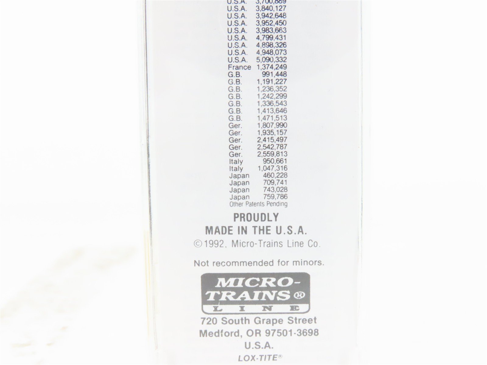 N Scale Micro-Trains MTL 20670 NYSW Susquehanna 40' Single Door Box Car #504
