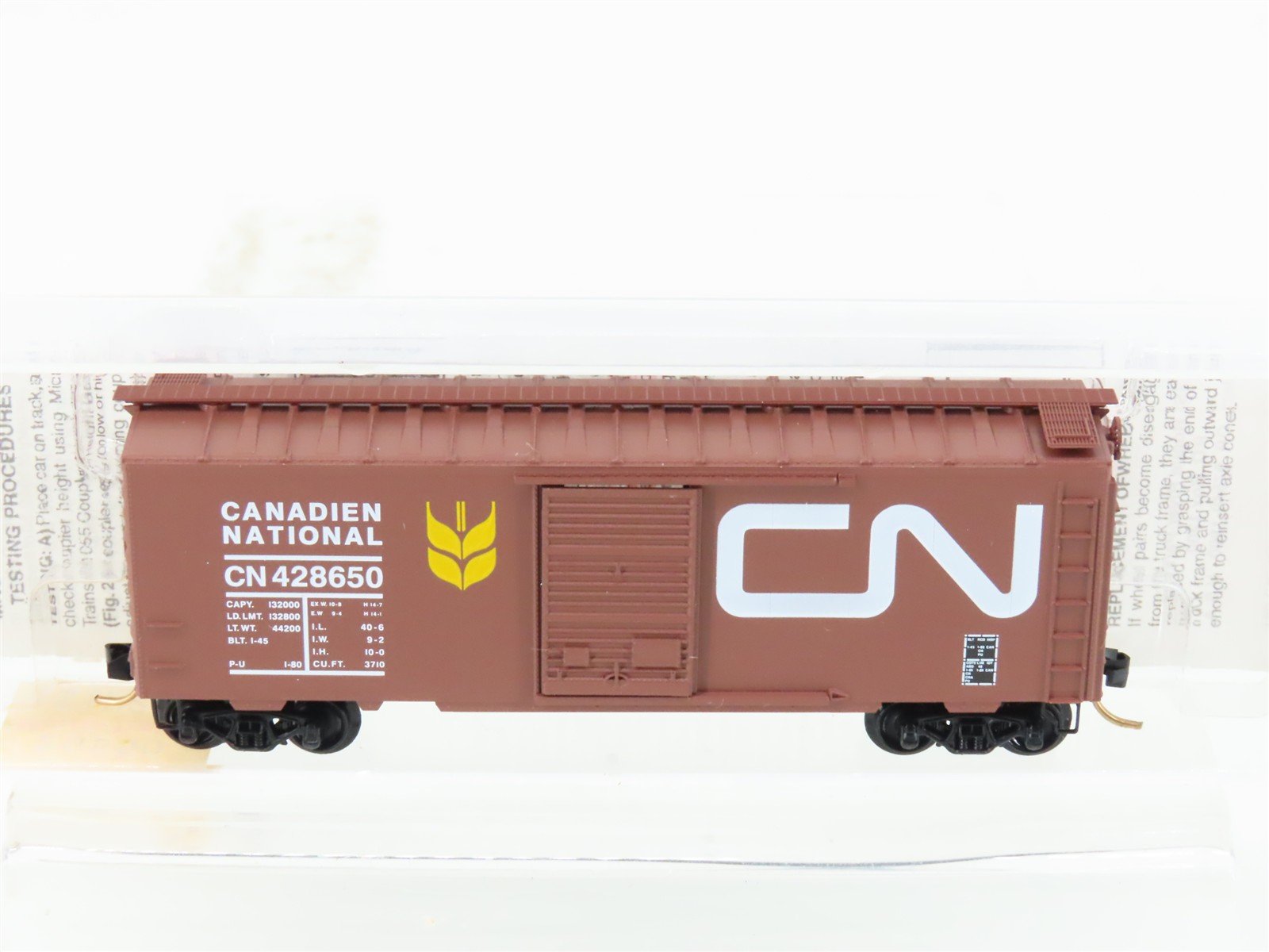 N Micro-Trains MTL 20550 CN Canadian Northern 40' Single Door Box Car #428650