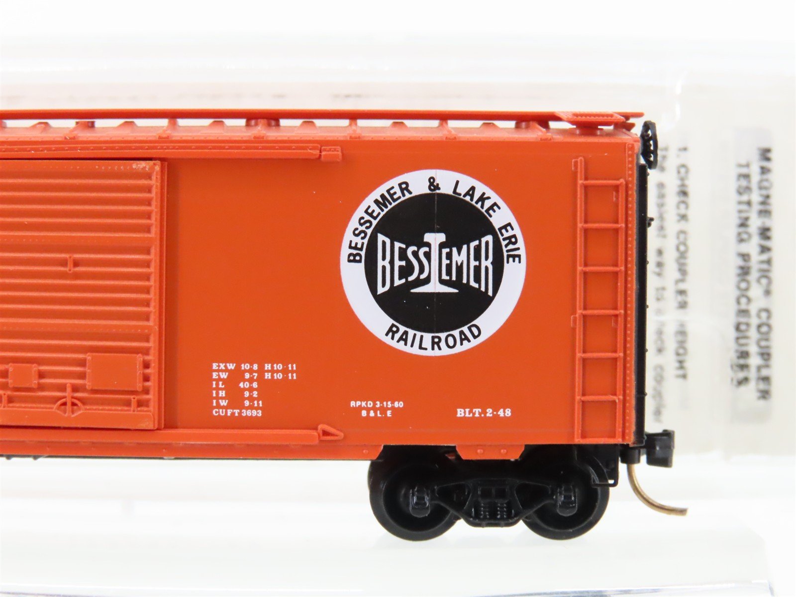 N Scale Micro-Trains MTL 20940 B&LE Bessemer & Lake Erie 40' Box Car #81005