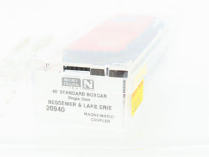 N Scale Micro-Trains MTL 20940 B&LE Bessemer & Lake Erie 40' Box Car #81005
