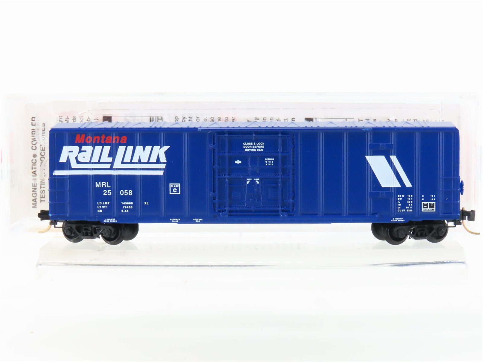 N Micro-Trains MTL 27240 MRL Montana Rail Link 50' Plug Door Box Car #25058