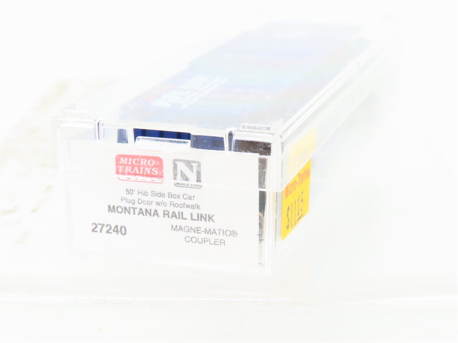 N Micro-Trains MTL 27240 MRL Montana Rail Link 50' Plug Door Box Car #25058