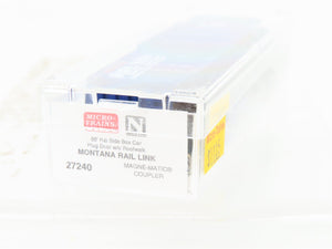 N Micro-Trains MTL 27240 MRL Montana Rail Link 50' Plug Door Box Car #25058