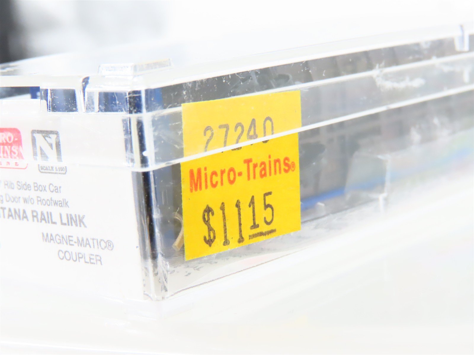 N Micro-Trains MTL 27240 MRL Montana Rail Link 50' Plug Door Box Car #25058