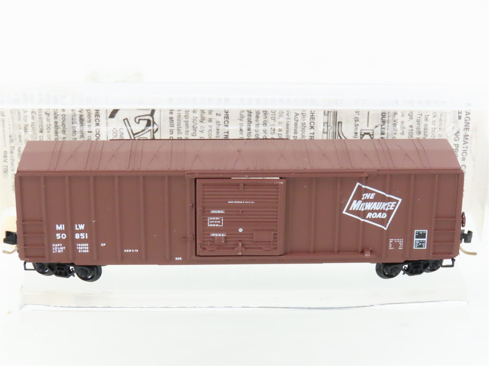 N Micro-Trains MTL 25310 MILW Milwaukee Road 50' Single Door Box Car #50851