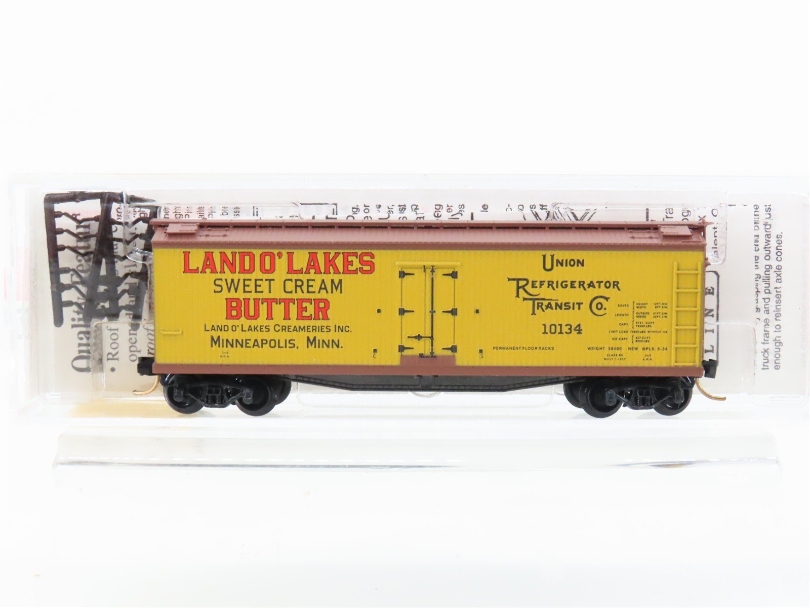 N Scale Micro-Trains MTL 49470 URTC Land O' Lakes Butter 40' Wood Reefer #10134
