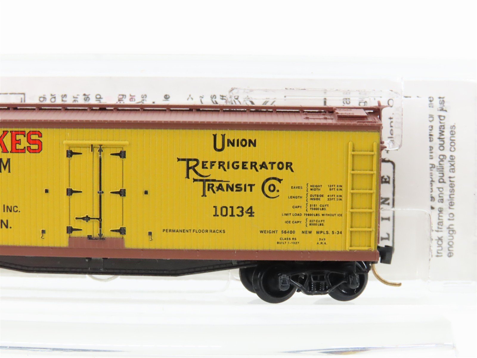 N Scale Micro-Trains MTL 49470 URTC Land O' Lakes Butter 40' Wood Reefer #10134