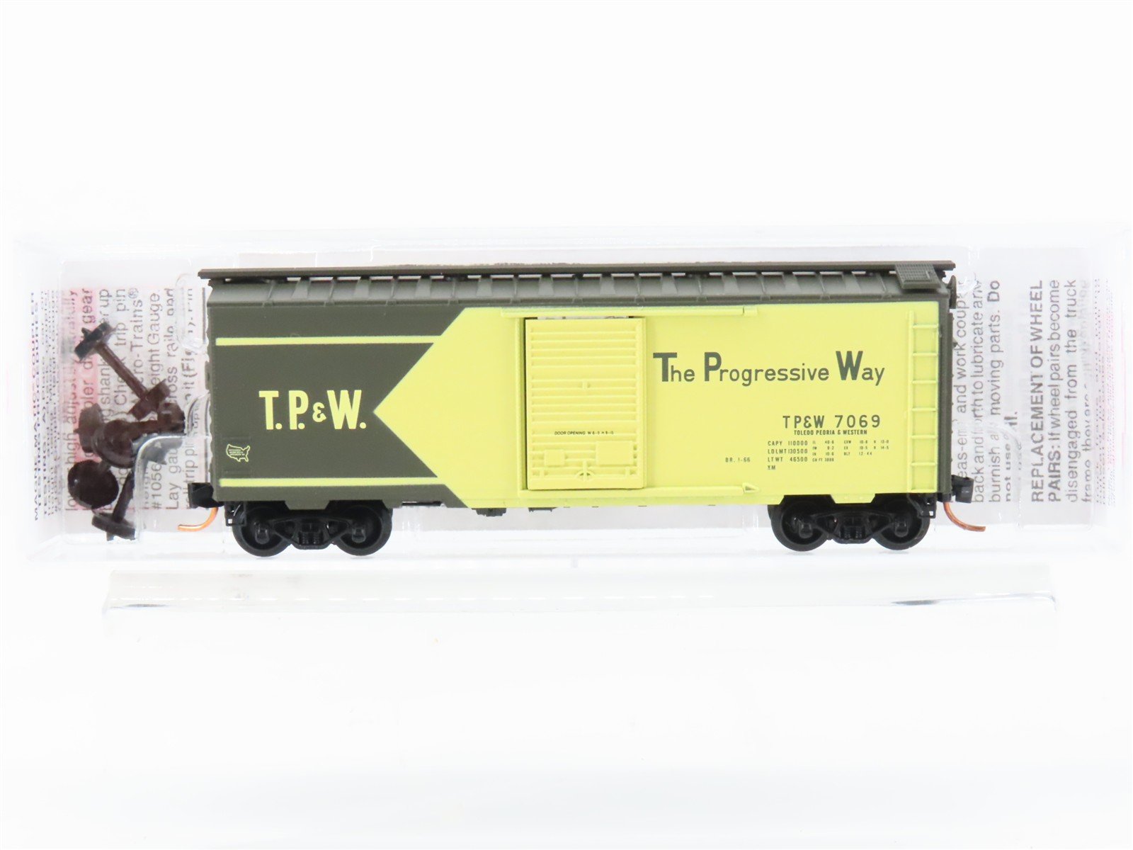 N Scale Micro-Trains MTL 02000716 TP&W The Progressive Way 40' Box Car #7069