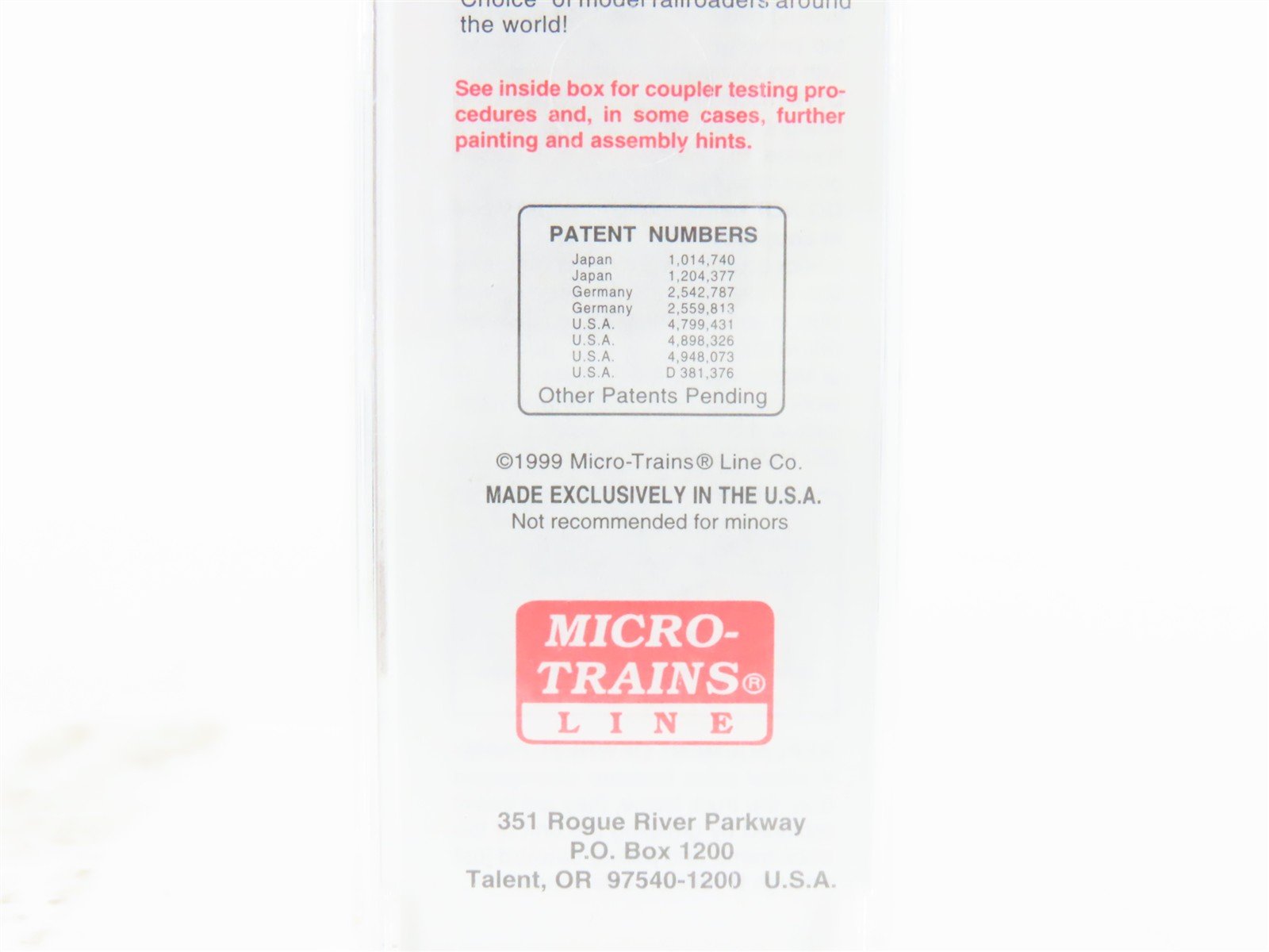 N Micro-Trains MTL 20436/1 CP Canadian Pacific 40' Single Door Box Car #51029