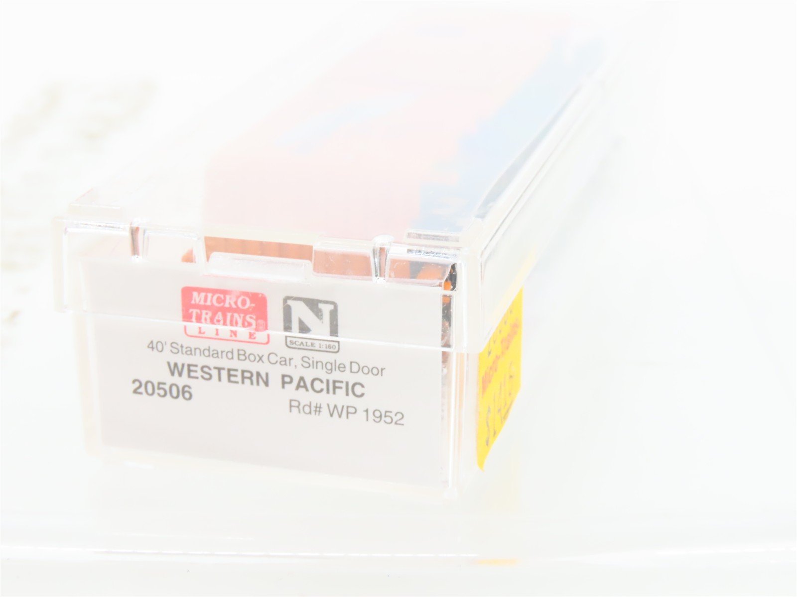 N Scale Micro-Trains MTL 20506 WP Western Pacific Feather 40' Box Car #1952