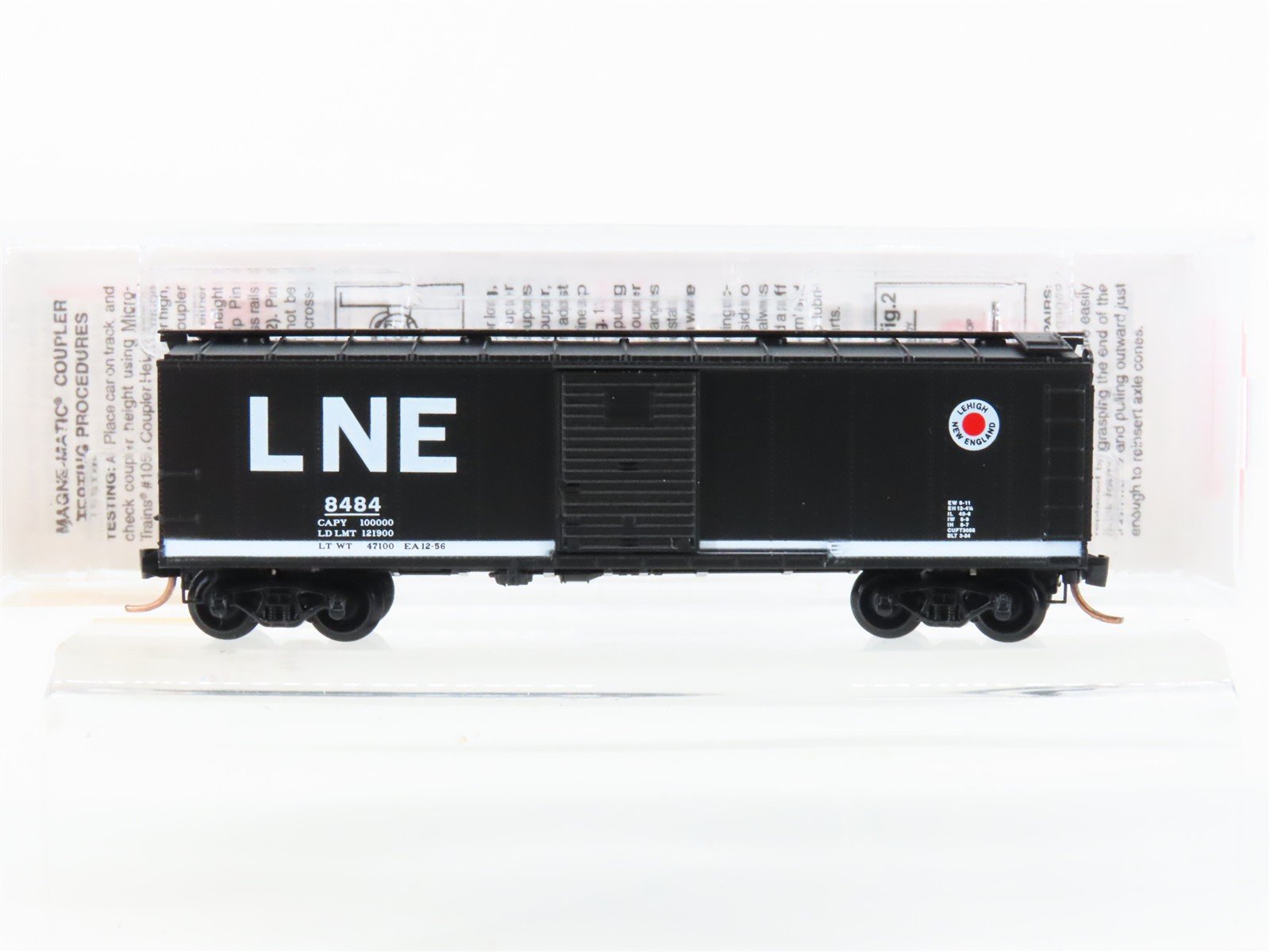 N Micro-Trains MTL 120030 LNE Lehigh & New England 40' Single Door Box Car #8484