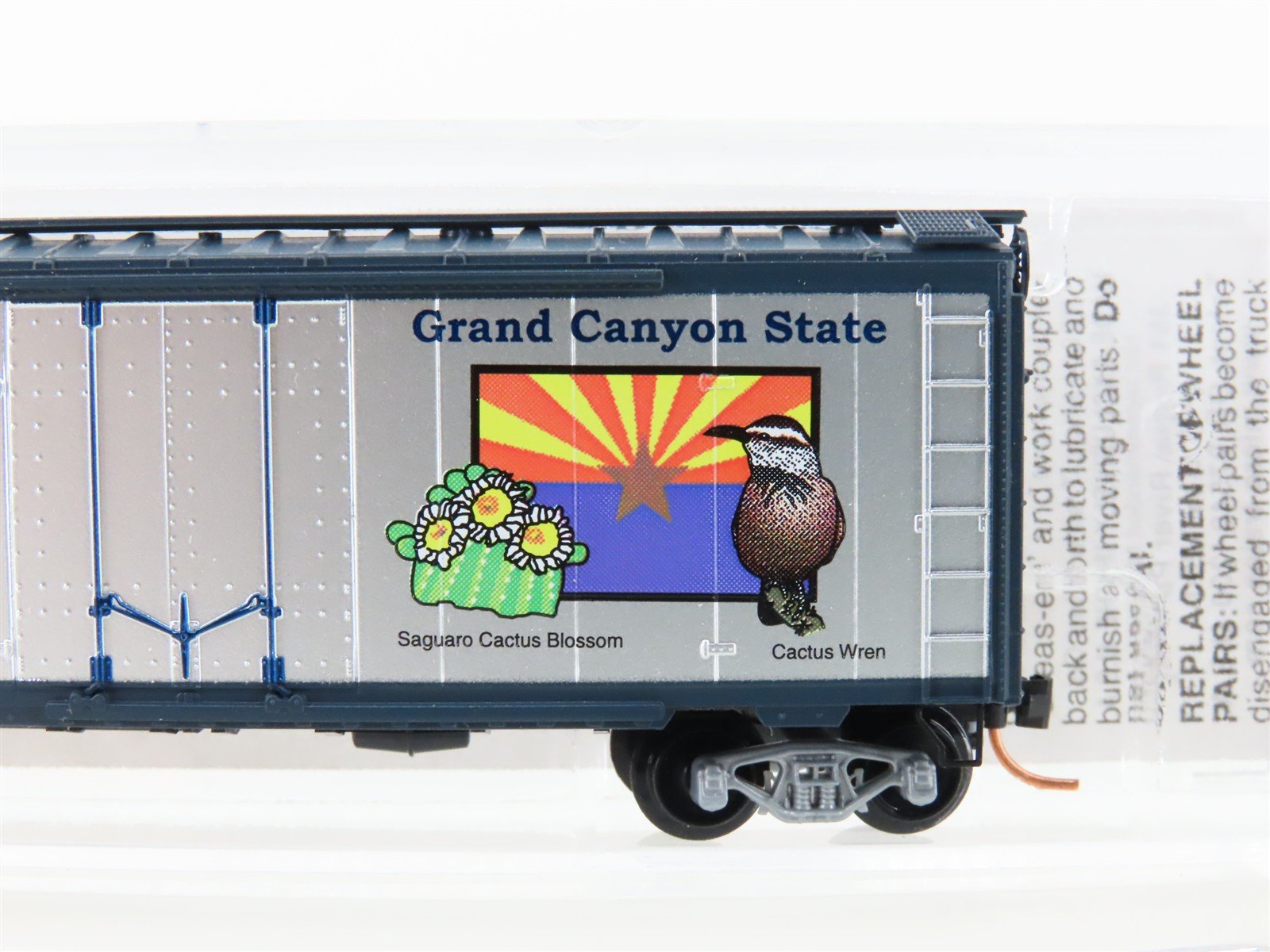 N Scale Micro-Trains MTL 21381 AZ Arizona State 40' Plug Door Box Car #1912