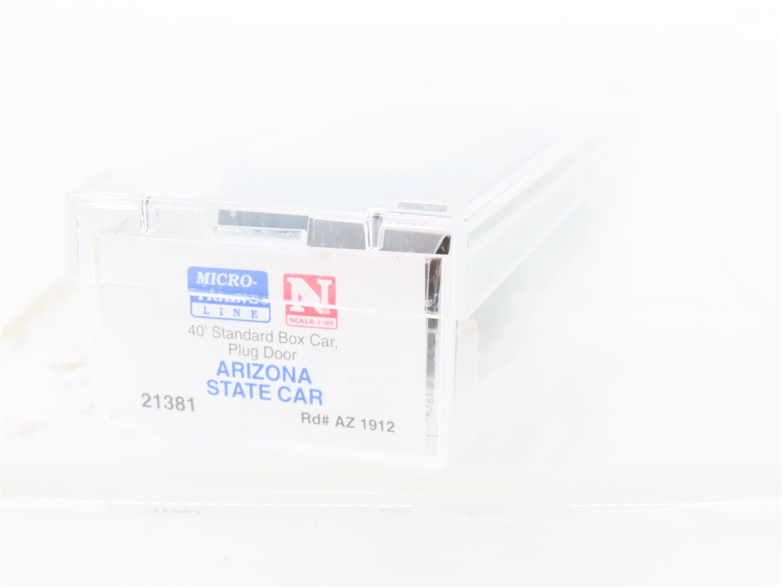 N Scale Micro-Trains MTL 21381 AZ Arizona State 40' Plug Door Box Car #1912