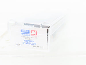 N Scale Micro-Trains MTL 21381 AZ Arizona State 40' Plug Door Box Car #1912