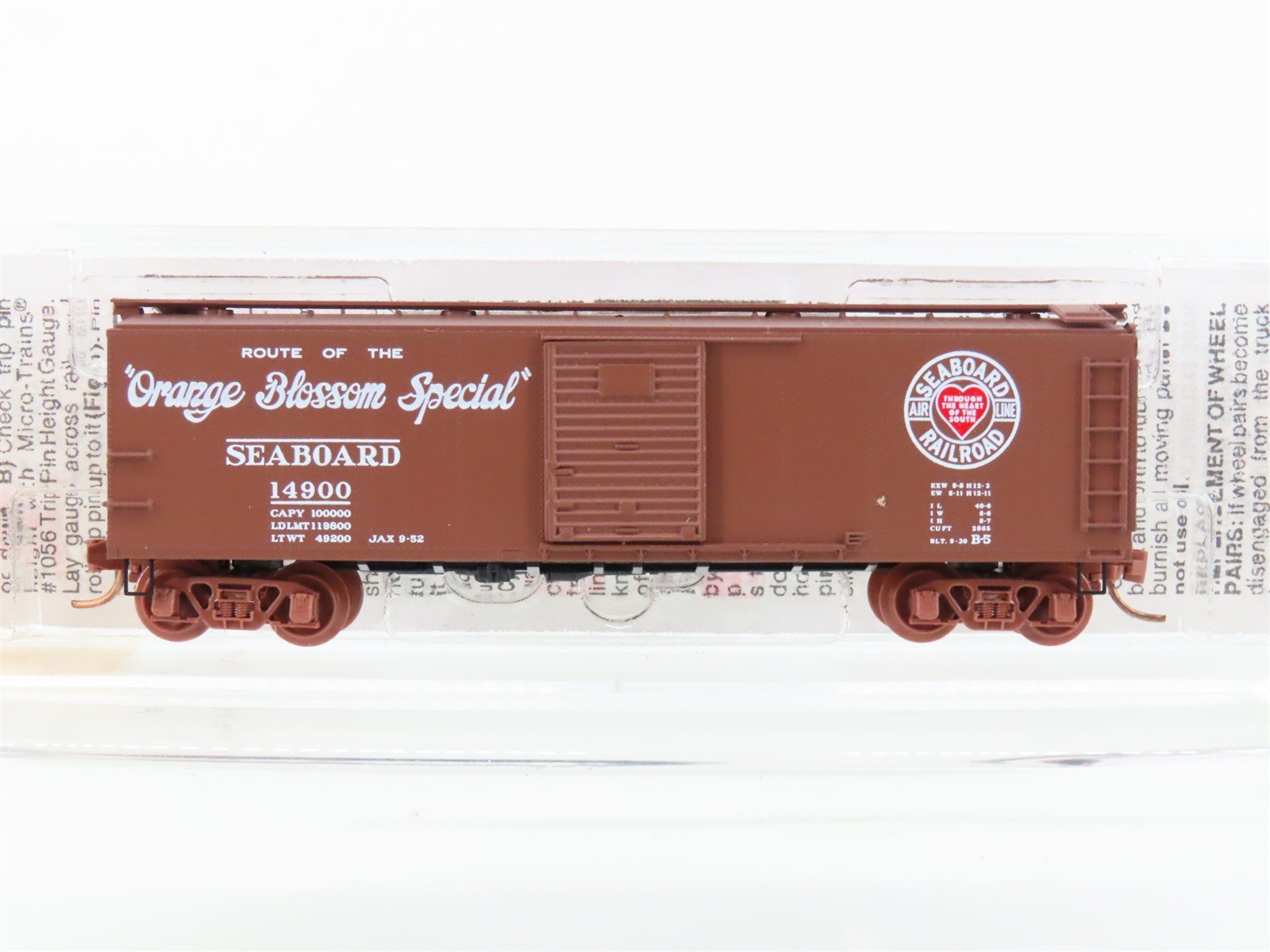 N Micro-Trains MTL 120230 SAL Seaboard Air Line 40' Single Door Box Car #14900