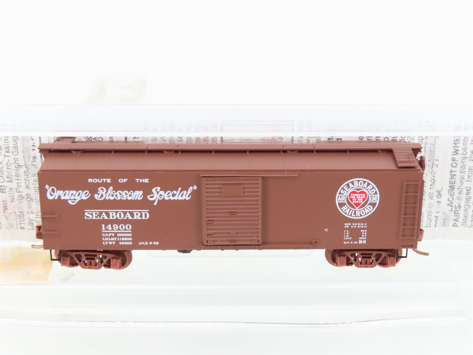 N Micro-Trains MTL 120230 SAL Seaboard Air Line 40' Single Door Box Car #14900