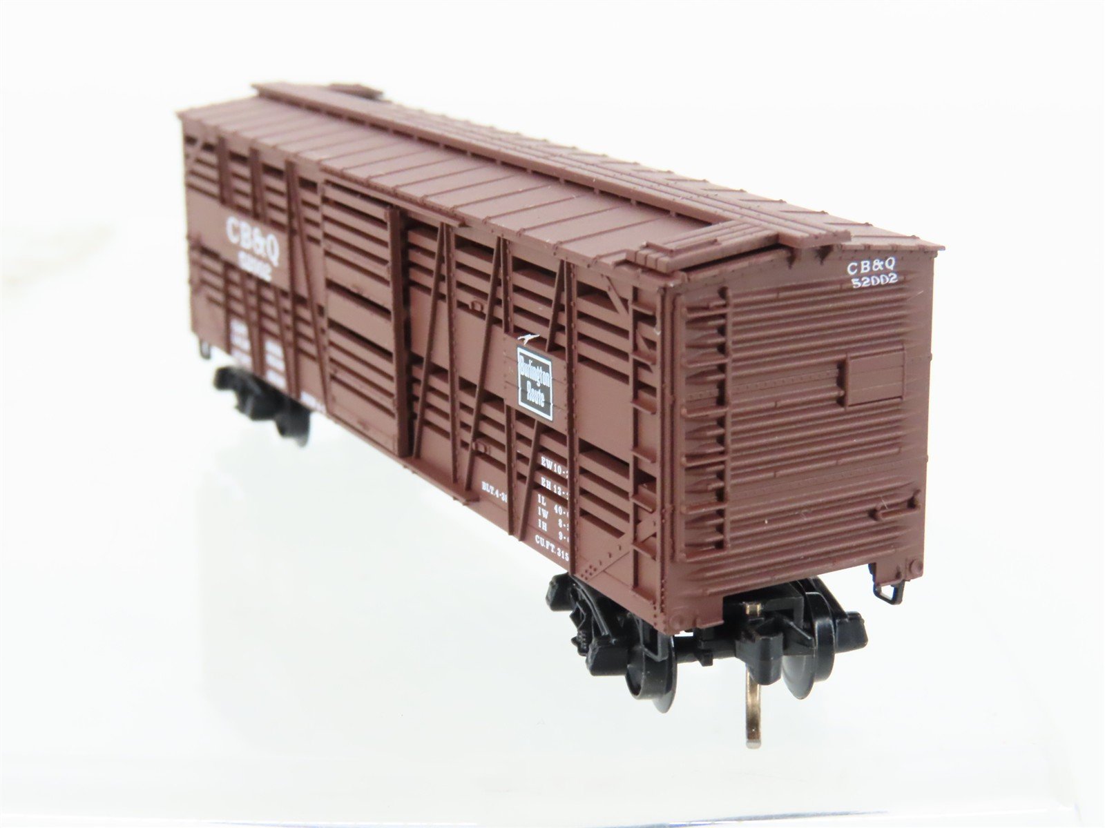 N Scale Micro-Trains MTL 35130 CB&Q Burlington Route 40' Stock Car #52002