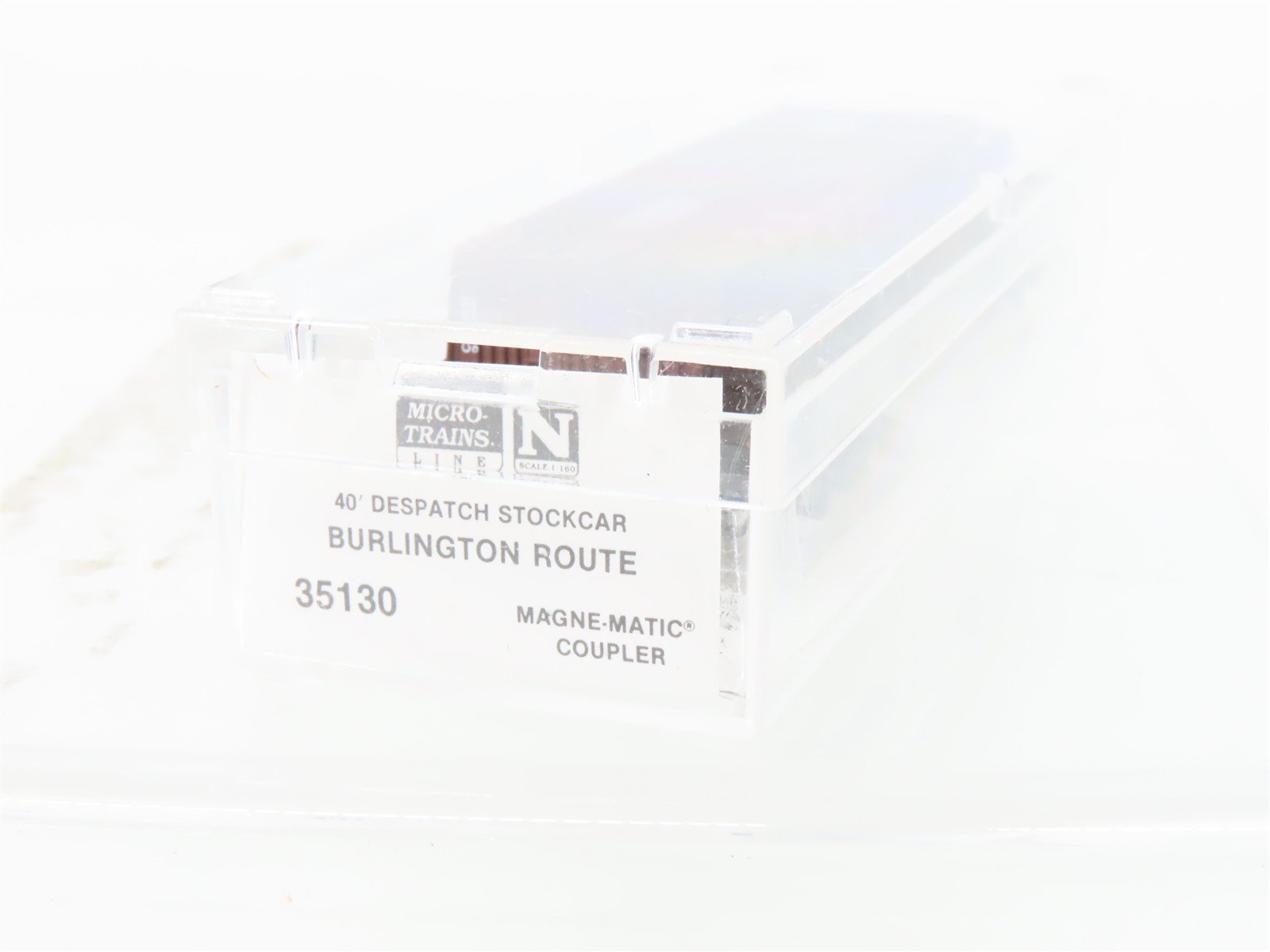 N Scale Micro-Trains MTL 35130 CB&Q Burlington Route 40' Stock Car #52002