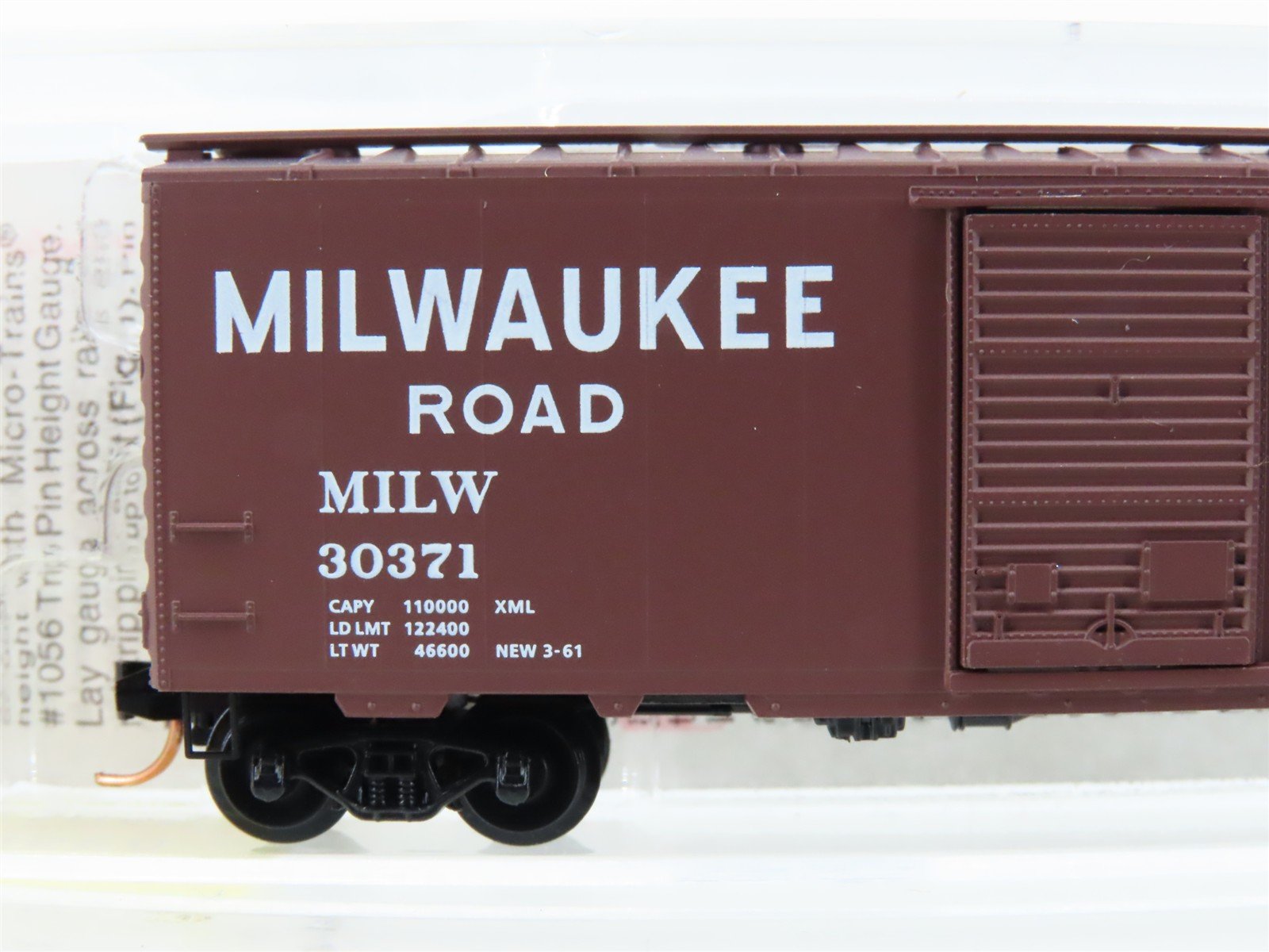 N Micro-Trains MTL 20526 MILW Milwaukee Road 40' Single Door Box Car #30371