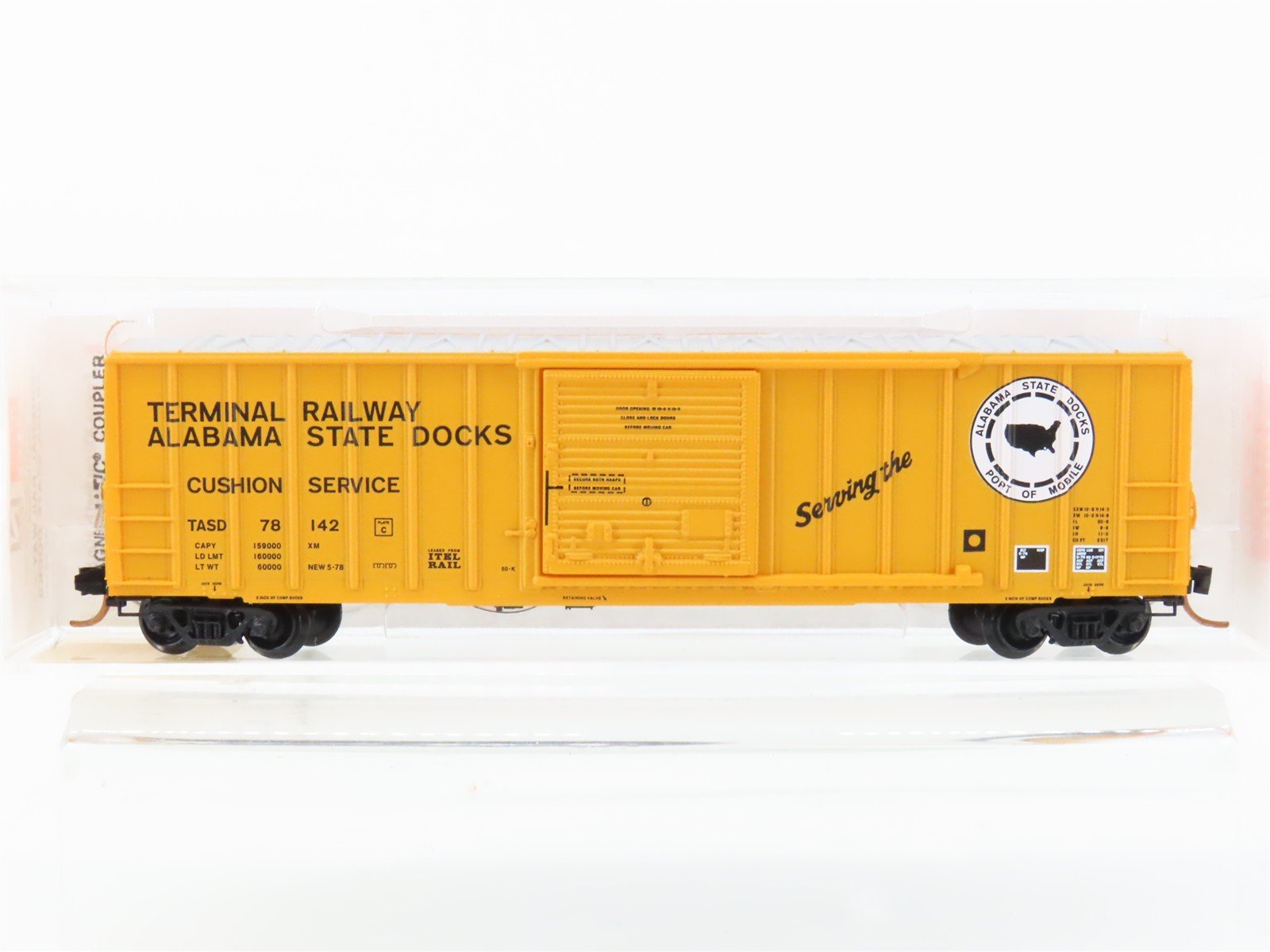 N Micro-Trains MTL 25160 TASD Terminal Railway Alabama State Docks Box Car 78142
