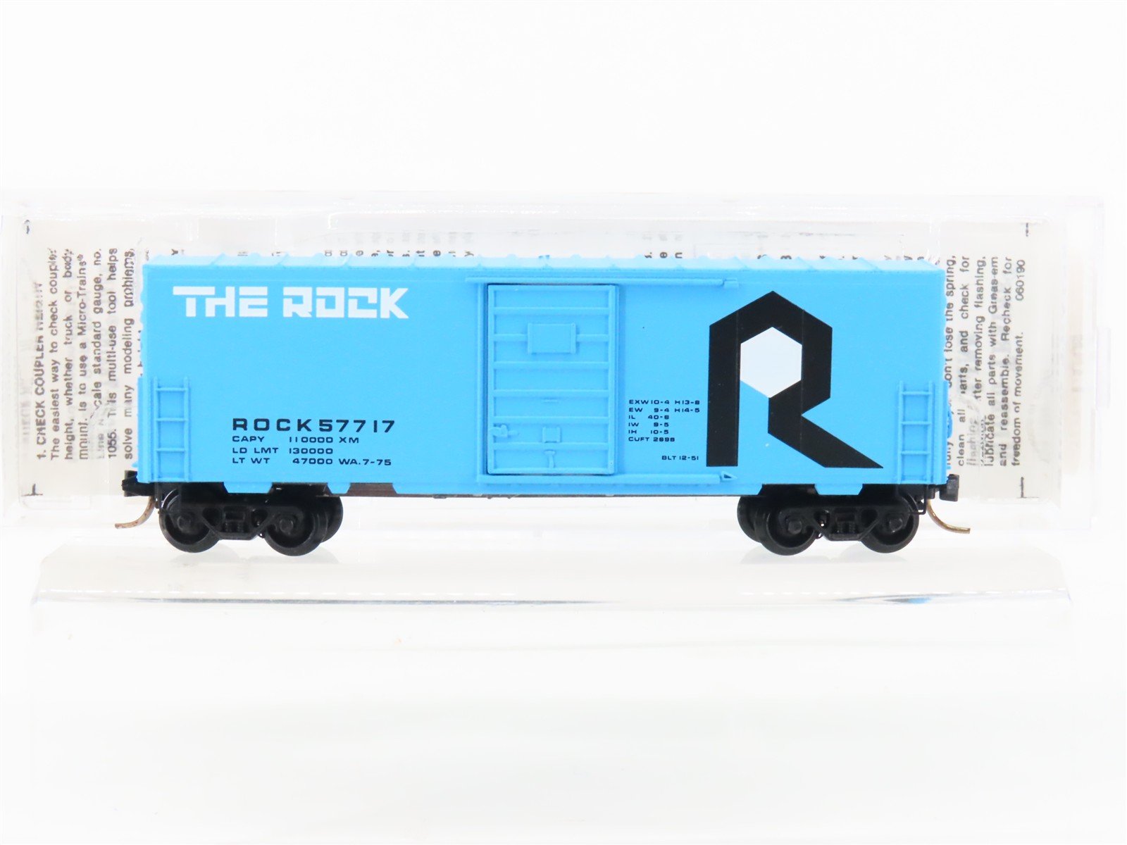 N Scale Micro-Trains MTL 24010 ROCK The Rock 40' Single Door Box Car #57717