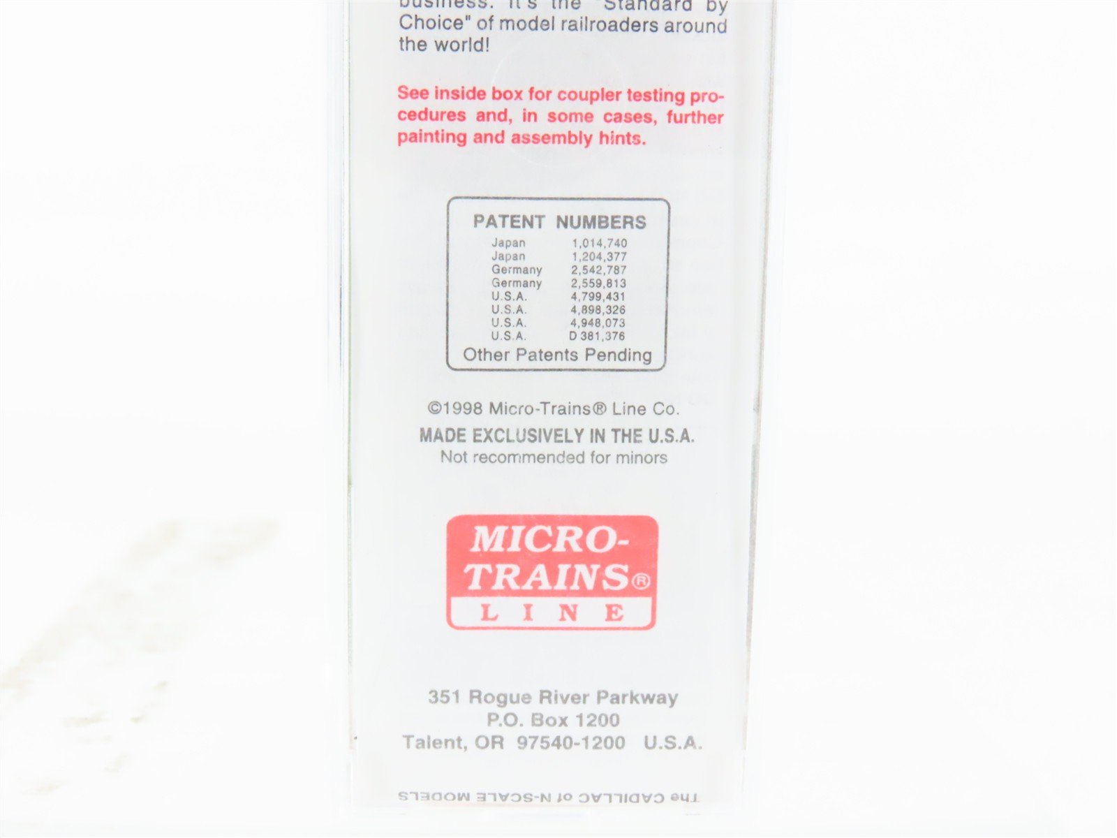 N Micro-Trains MTL 38250 CP Rail Canadian Pacific 50' Plug Door Box Car #80781