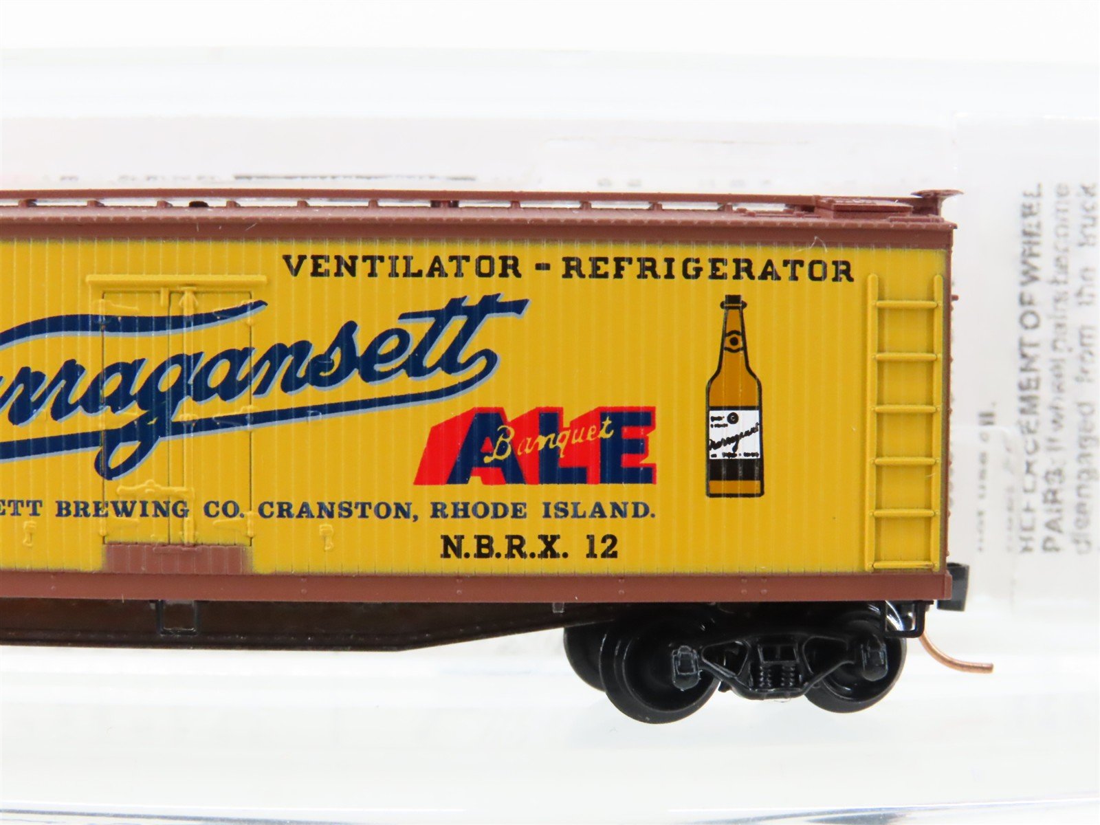 N Scale Micro-Trains MTL 49220 NBRX Narragansett Ale 40' Wood Reefer #12