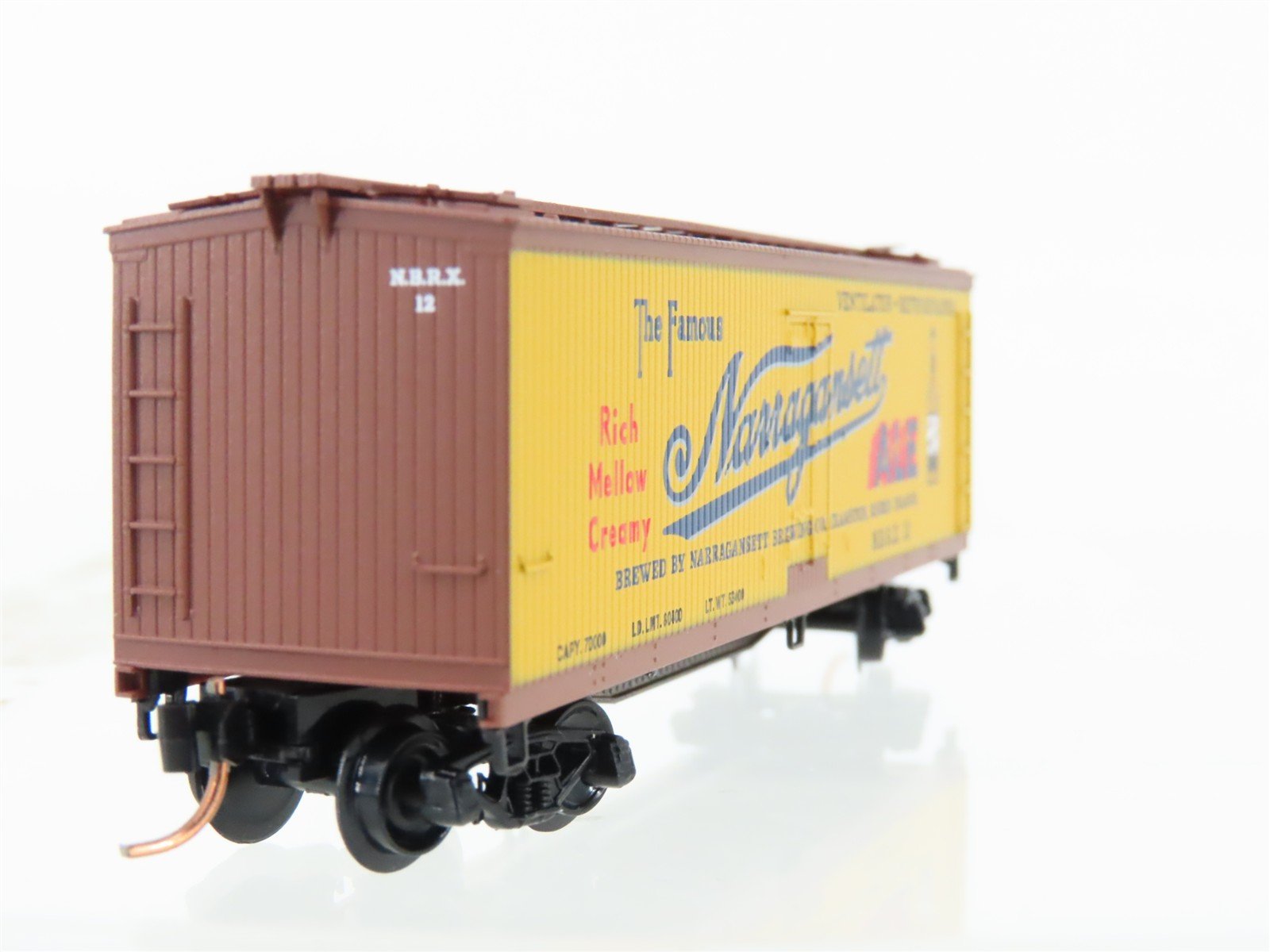 N Scale Micro-Trains MTL 49220 NBRX Narragansett Ale 40' Wood Reefer #12