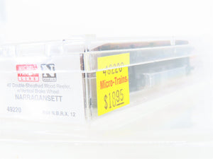 N Scale Micro-Trains MTL 49220 NBRX Narragansett Ale 40' Wood Reefer #12