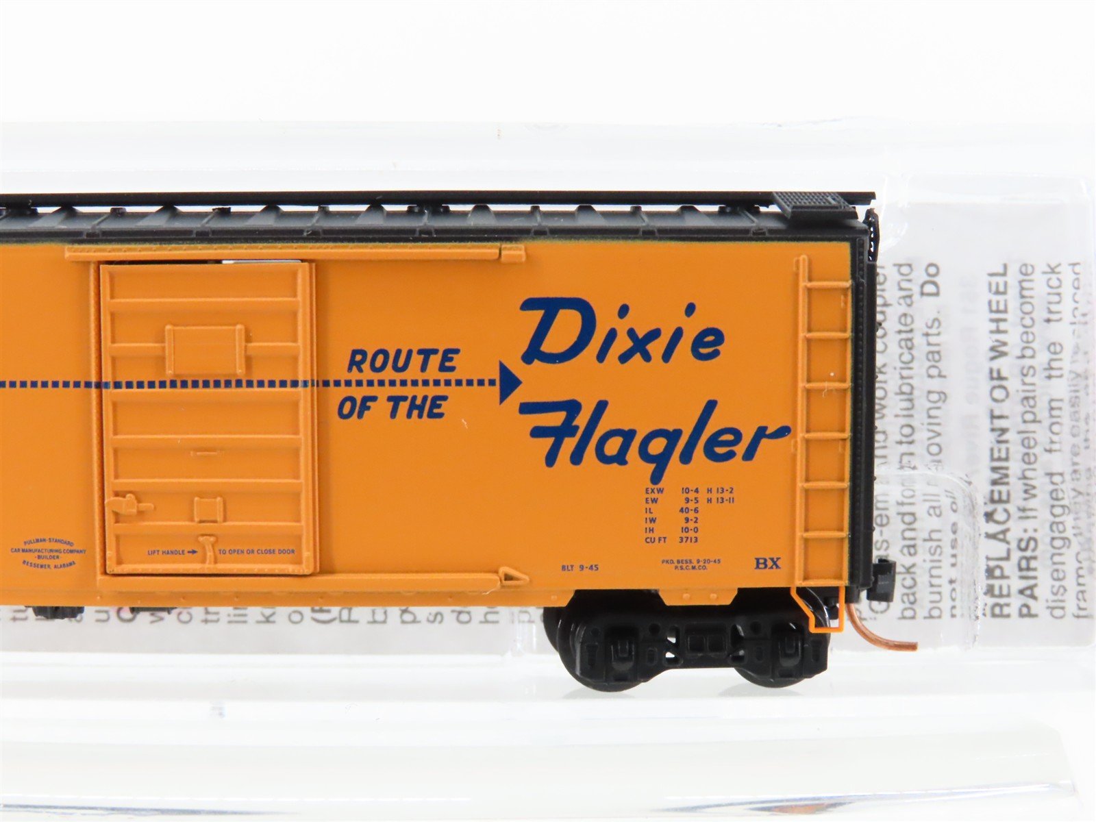 N Scale Micro-Trains MTL 02000703 C&EI Route of the Dixie Flagler 40' Box Car #3