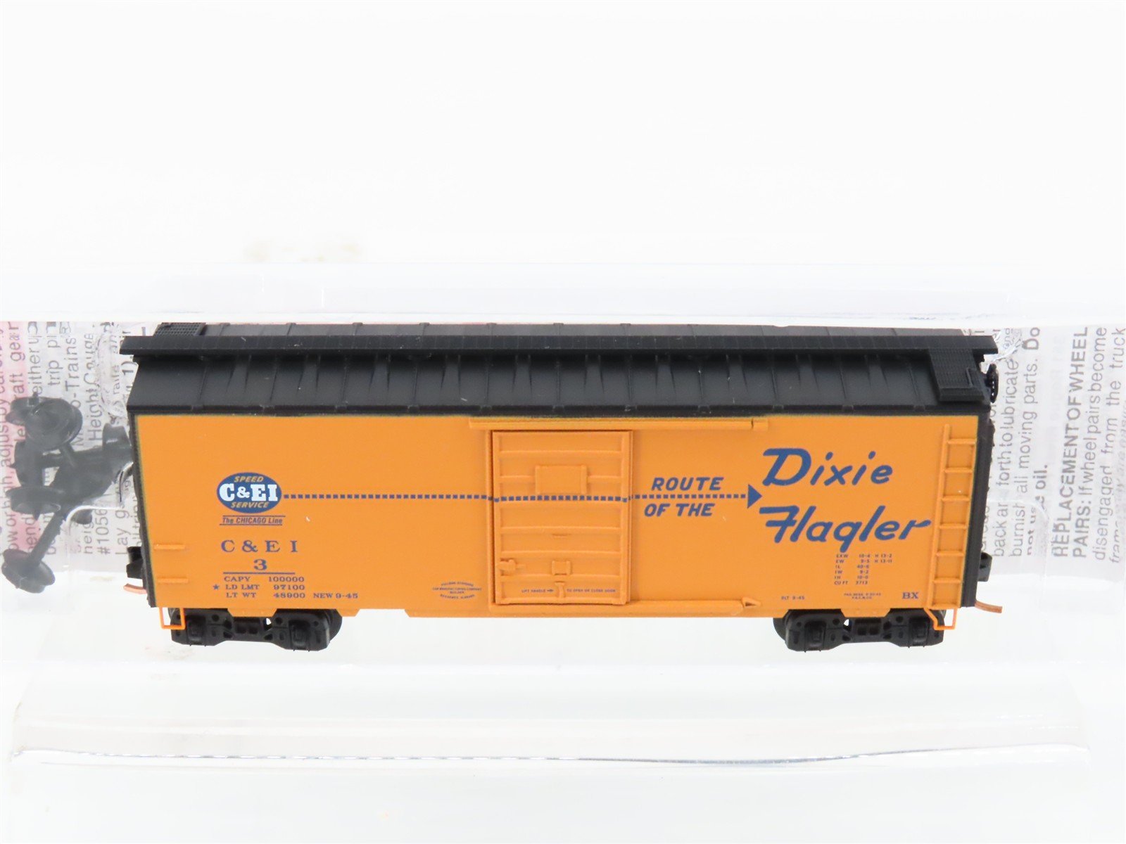 N Scale Micro-Trains MTL 02000703 C&EI Route of the Dixie Flagler 40' Box Car #3