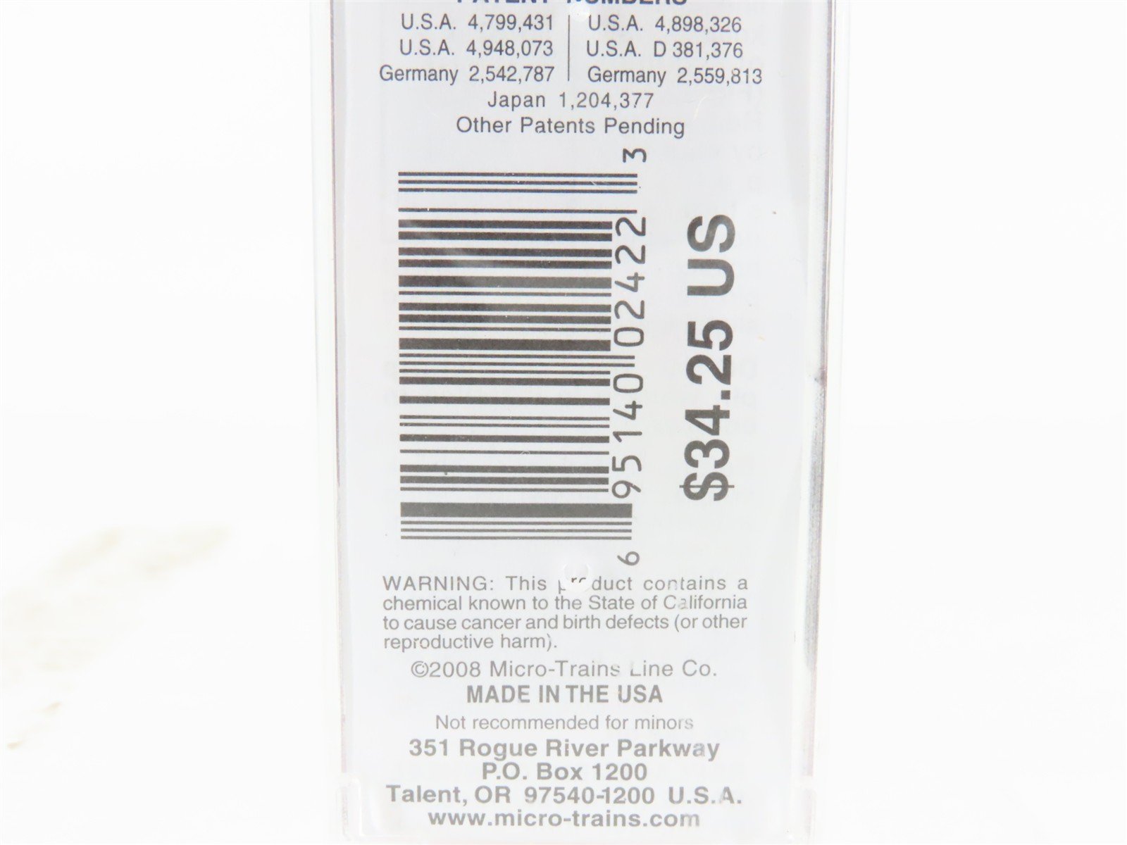 N Micro-Trains MTL 03100074 C&O Chesapeake & Ohio 50' Single Door Box Car 21294