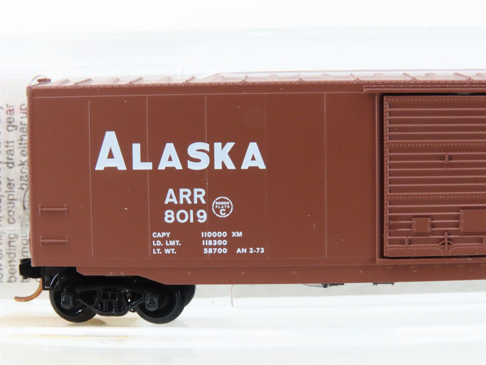 N Scale Micro-Trains MTL 77030 ARR Alaska Railroad 50' Single Door Box Car #8019