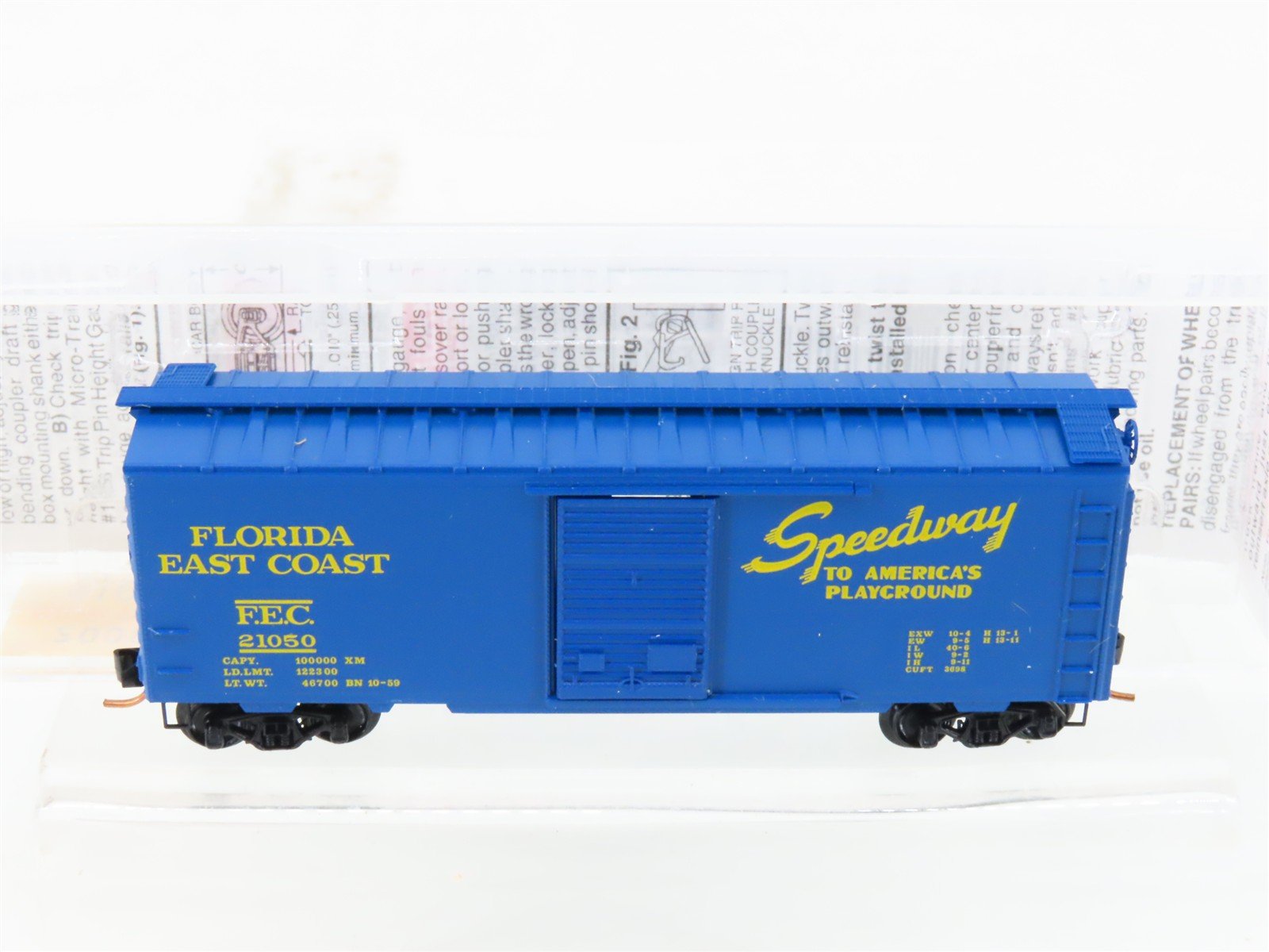 N Micro-Trains MTL 20096 FEC Florida East Coast 40' Single Door Box Car #21050