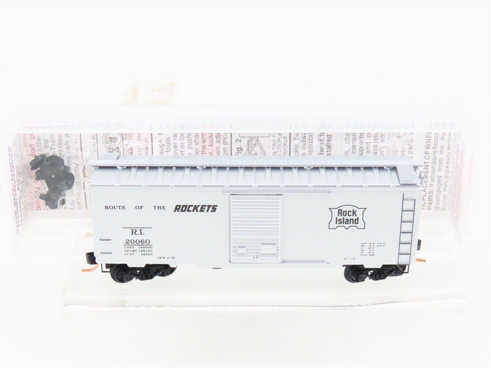 N Micro-Trains MTL 20676 RI Rock Island Route of the Rockets 40' Box Car #20060