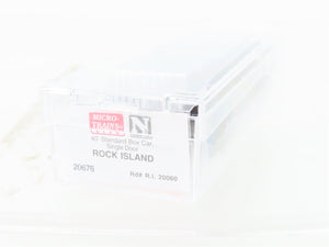 N Micro-Trains MTL 20676 RI Rock Island Route of the Rockets 40' Box Car #20060