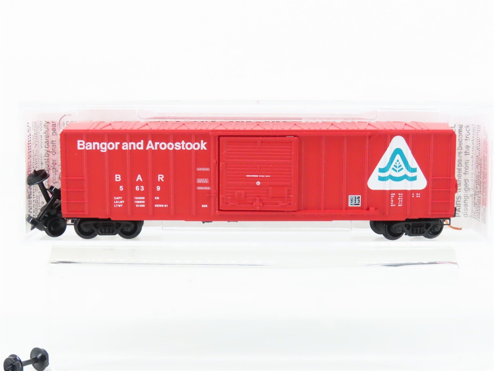 N Micro-Trains MTL 25260 BAR Bangor & Aroostook 50' Single Door Box Car #5639