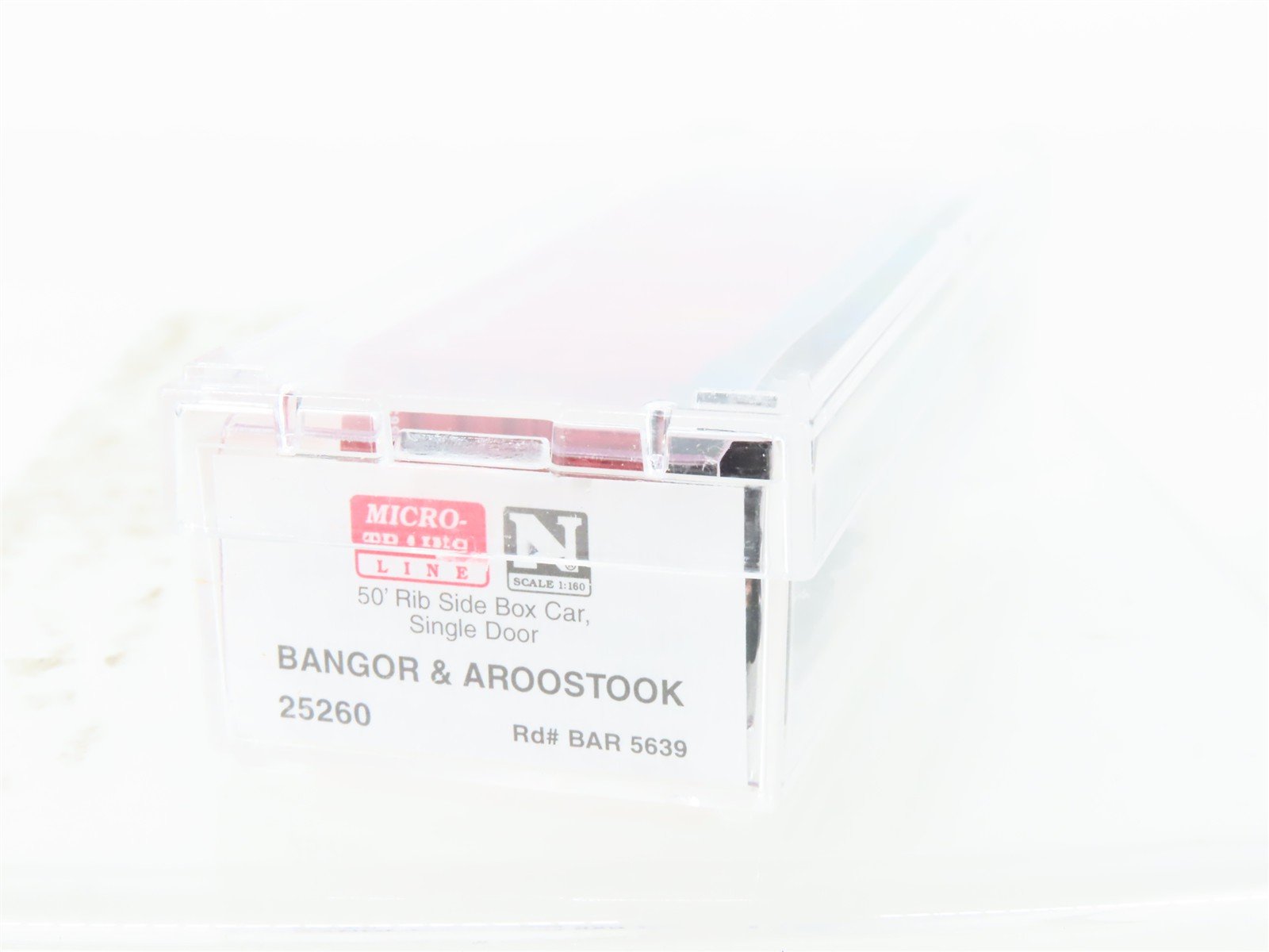 N Micro-Trains MTL 25260 BAR Bangor & Aroostook 50' Single Door Box Car #5639