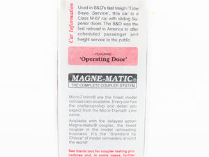N Micro-Trains MTL 20346/3 B&O Baltimore & Ohio 40' Single Door Box Car #470835