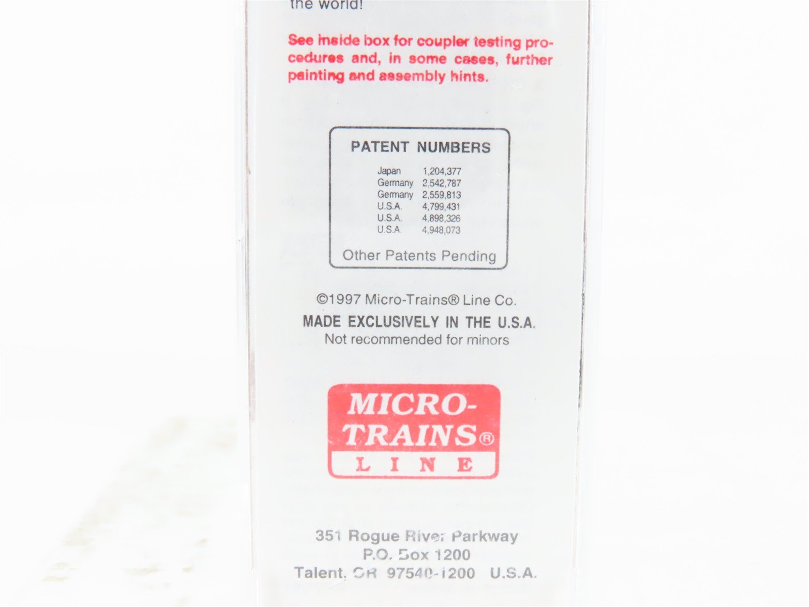 N Micro-Trains MTL 20346/3 B&O Baltimore & Ohio 40' Single Door Box Car #470835